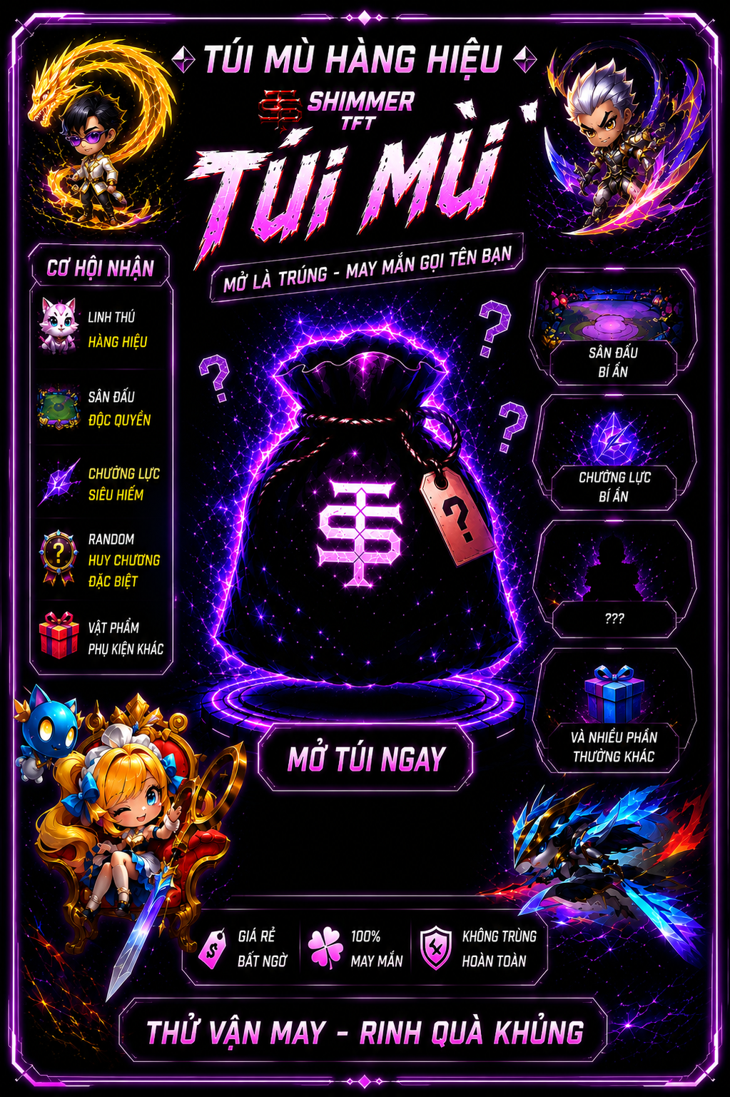 TÚI MÙ HÀNG HIỆU - VIP